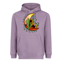 Lavender turquoise desert moon Heavyweight Hoodie - Jasminsmagicworld