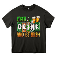 Asphalt St. Patrick's Eat drink and be Irish Heavy Core Tee - OliviaCreatesArt