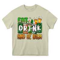 Mossy St. Patrick's Eat drink and be Irish Heavy Core Tee - OliviaCreatesArt
