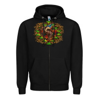 Black Western Christmas Rodeo Distressed Zipper Hoodie - RanaPortraitStore