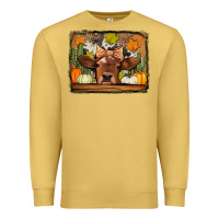 Antique Gold fall cow Premium Sweatshirt - Jasminsmagicworld
