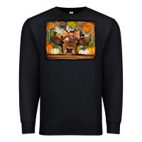 Black fall cow Premium Sweatshirt - Jasminsmagicworld