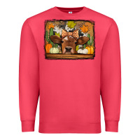 Cardinal fall cow Premium Sweatshirt - Jasminsmagicworld
