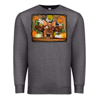 Charcoal Heather fall cow Premium Sweatshirt - Jasminsmagicworld