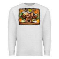 Oatmeal Heather fall cow Premium Sweatshirt - Jasminsmagicworld