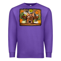Purple fall cow Premium Sweatshirt - Jasminsmagicworld