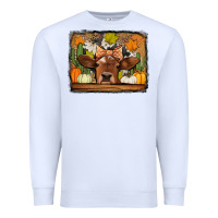 White fall cow Premium Sweatshirt - Jasminsmagicworld
