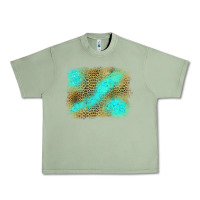 Oil Green Turquoise Leopard Background Urban Heavy Tee - Jasminsmagicworld