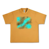 Peanut Butter Turquoise Leopard Background Urban Heavy Tee - Jasminsmagicworld