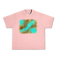 Salmon Turquoise Leopard Background Urban Heavy Tee - Jasminsmagicworld