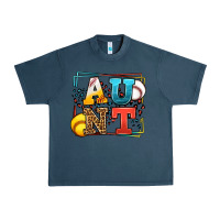 Midnight Navy Baseball and Softball aunt leopard frame Urban Heavy Tee - LillyAllenDesigns
