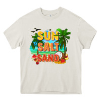 Cream Sun salt sand Heavy Core Tee - FaDigitalArtStudio