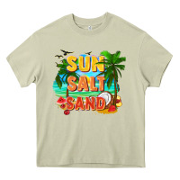 Mossy Sun salt sand Heavy Core Tee - FaDigitalArtStudio