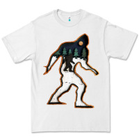 White bigfoot wood layered christmas Premium Tee - DesigneFamous
