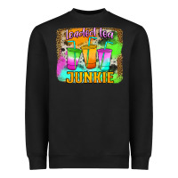 Black Loaded Tea Junkie Heavyweight Sweatshirt - Jasminsmagicworld