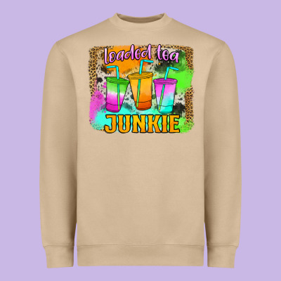 Loaded Tea Junkie Heavyweight Sweatshirt Designed By Jasminsmagicworld