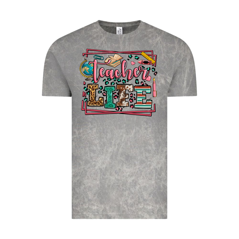 Teacher Life Leopard Frame Vintage Tee by LillyAllenDesigns | Teevron