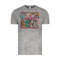 Cloud Rock Teacher life leopard frame Vintage Tee - LillyAllenDesigns