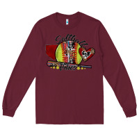 Burgundy softball vibes Long Sleeve Tee - SublimationCraftShop