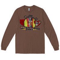 Chestnut softball vibes Long Sleeve Tee - SublimationCraftShop