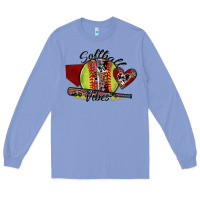 Colony Blue softball vibes Long Sleeve Tee - SublimationCraftShop