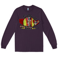Plum softball vibes Long Sleeve Tee - SublimationCraftShop