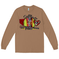 Toasted Coconut softball vibes Long Sleeve Tee - SublimationCraftShop