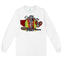 White softball vibes Long Sleeve Tee - SublimationCraftShop