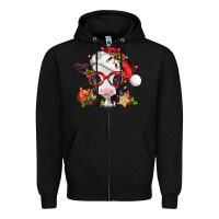 Christmas Baby Cow Zipper Hoodie | Teevron