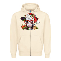Sandshell Christmas baby cow Zipper Hoodie - Jasminsmagicworld