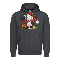 Smoke Christmas baby cow Zipper Hoodie - Jasminsmagicworld