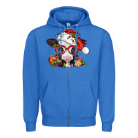 True Royal Christmas baby cow Zipper Hoodie - Jasminsmagicworld