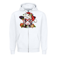 White Christmas baby cow Zipper Hoodie - Jasminsmagicworld