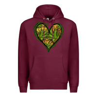Burgundy pineapple heart Premium Hoodie - Jasminsmagicworld