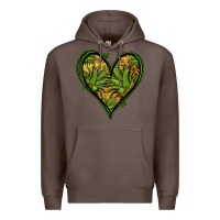 Coffee pineapple heart Premium Hoodie - Jasminsmagicworld