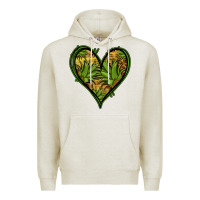 Oatmeal Heather pineapple heart Premium Hoodie - Jasminsmagicworld