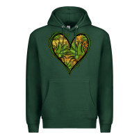 Sports Green pineapple heart Premium Hoodie - Jasminsmagicworld
