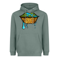 Sage summer vibes pineapple lips Heavyweight Hoodie - Jasminsmagicworld