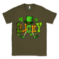 Army Green St. Patrick's lucky leprechaun Classic Tee - OliviaCreatesArt