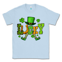 Dusty Blue St. Patrick's lucky leprechaun Classic Tee - OliviaCreatesArt