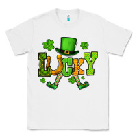 White St. Patrick's lucky leprechaun Classic Tee - OliviaCreatesArt
