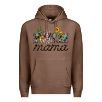 Chestnut farm mama with baby pigs Premium Hoodie - Artiststas