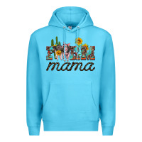 Ocean Blue farm mama with baby pigs Premium Hoodie - Artiststas