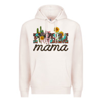 Pale Pink farm mama with baby pigs Premium Hoodie - Artiststas