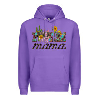 Purple farm mama with baby pigs Premium Hoodie - Artiststas