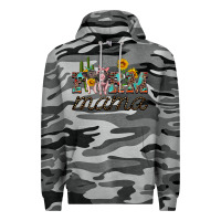 Slate Camo farm mama with baby pigs Premium Hoodie - Artiststas