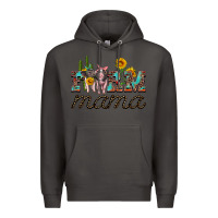 Smoke farm mama with baby pigs Premium Hoodie - Artiststas