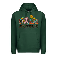 Sports Green farm mama with baby pigs Premium Hoodie - Artiststas