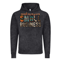 Vintage Black minding my own small business Vintage Hoodie - RacoonDesign
