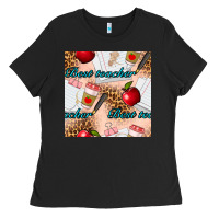 Best Teacher Seamless Pattern Ladies Tee | Teevron